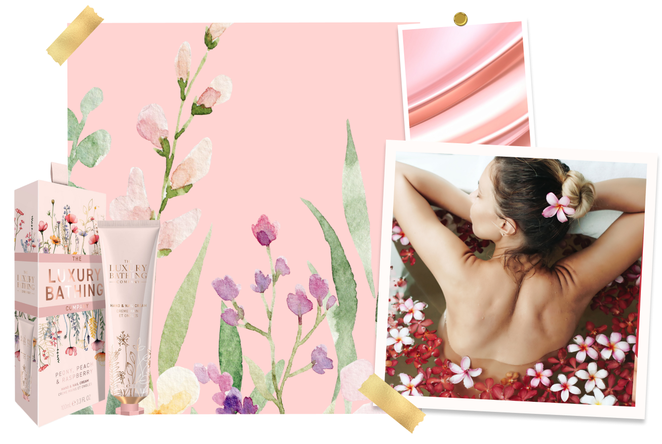 Peony, Peach & Raspberry